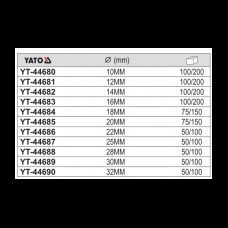 Burghiu spiralat 18x165 mm cu prindere 1/4" h..